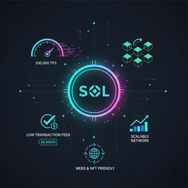 Solana coin fast transactions per second